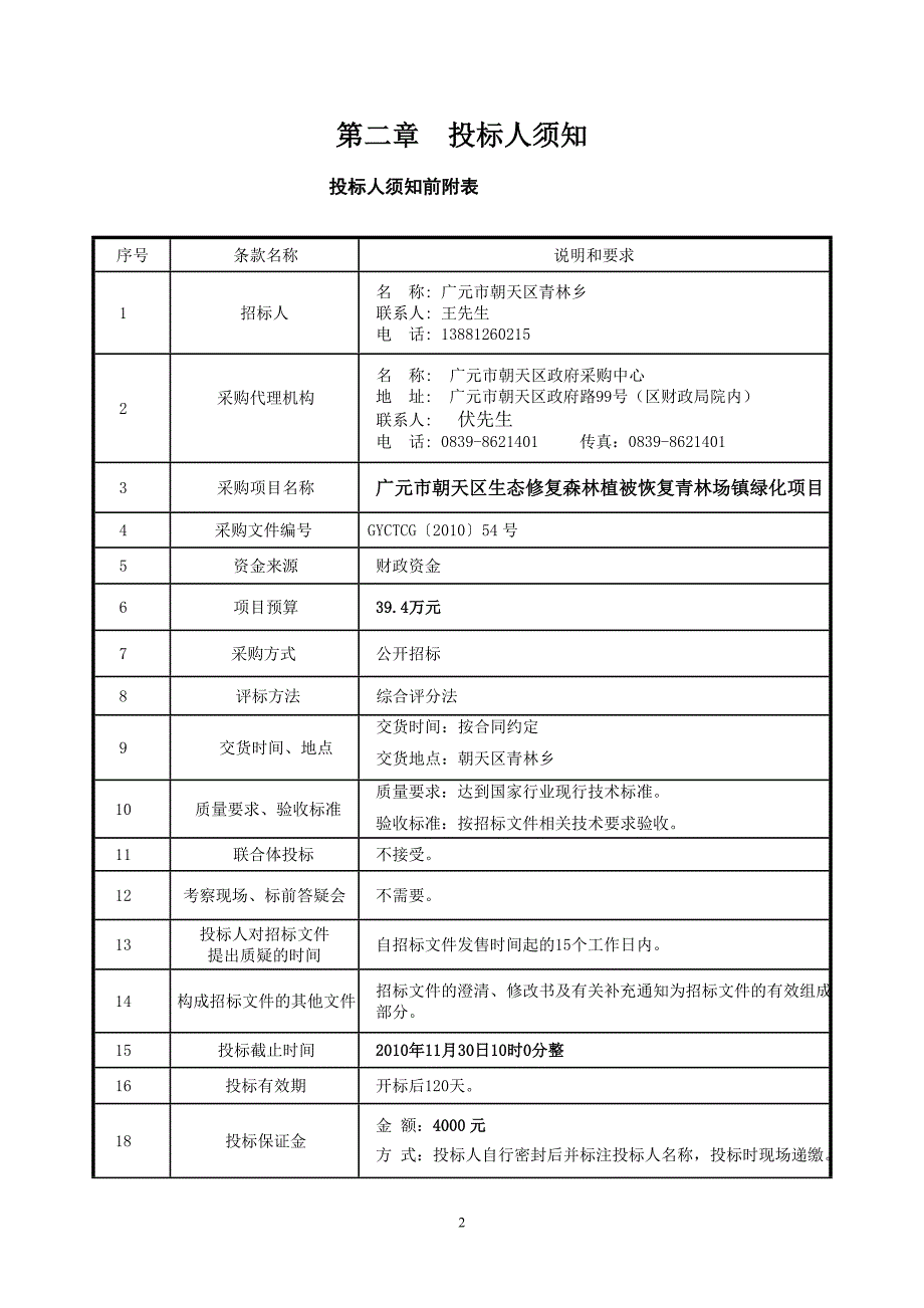 项目管理项目报告54号朝天区青林乡场镇绿化采购项目_第4页