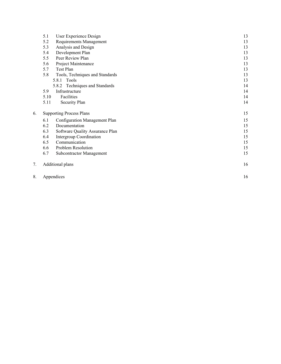 项目管理项目报告项目管理计划模板英文_第4页