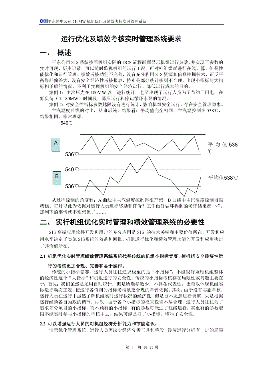 (2020年)管理运营知识平东热电公司优化实时管理系统实施版_第1页