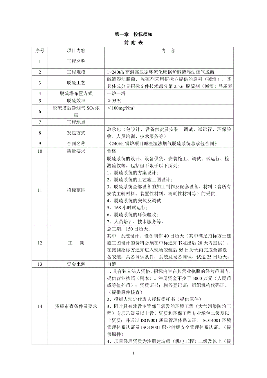 (2020年)标书投标碱渣湿法烟气脱硫系统总承包招标文件范本_第2页