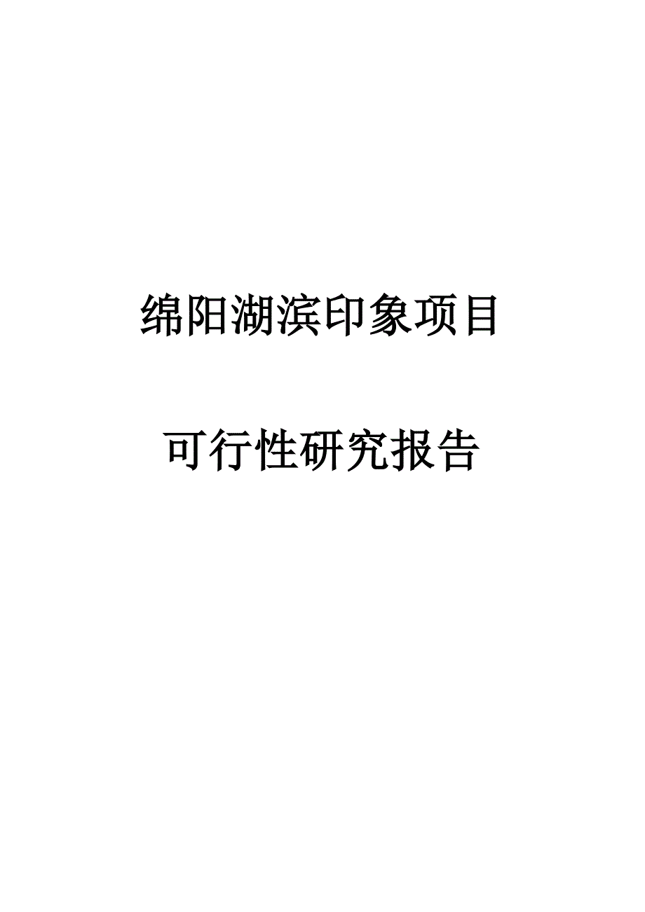 项目管理项目报告某项目可行性研究报告doc22页_第1页