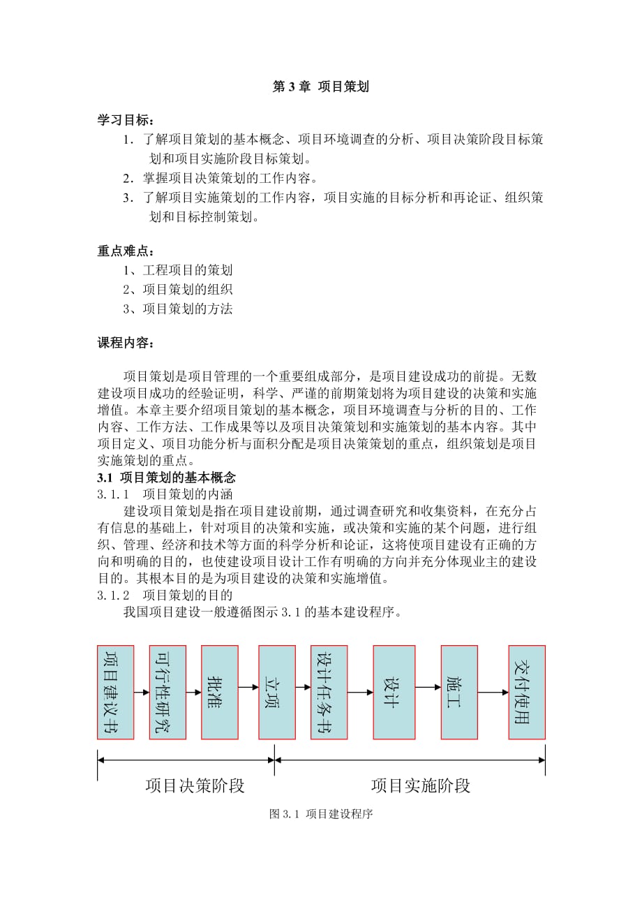 营销策划方案第3章项目策划_第1页