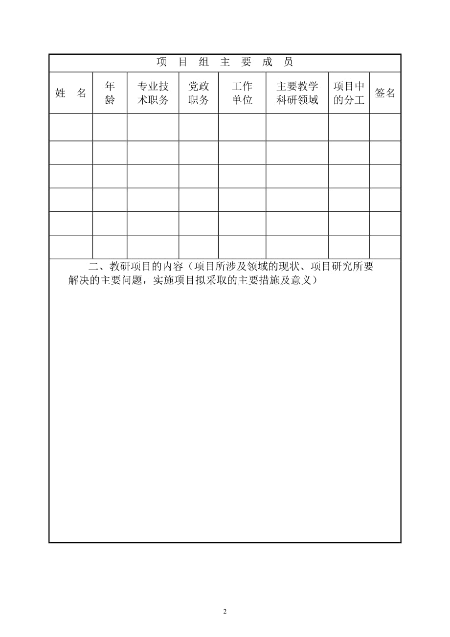 项目管理项目报告潍坊学院教研项目立项申请书_第3页