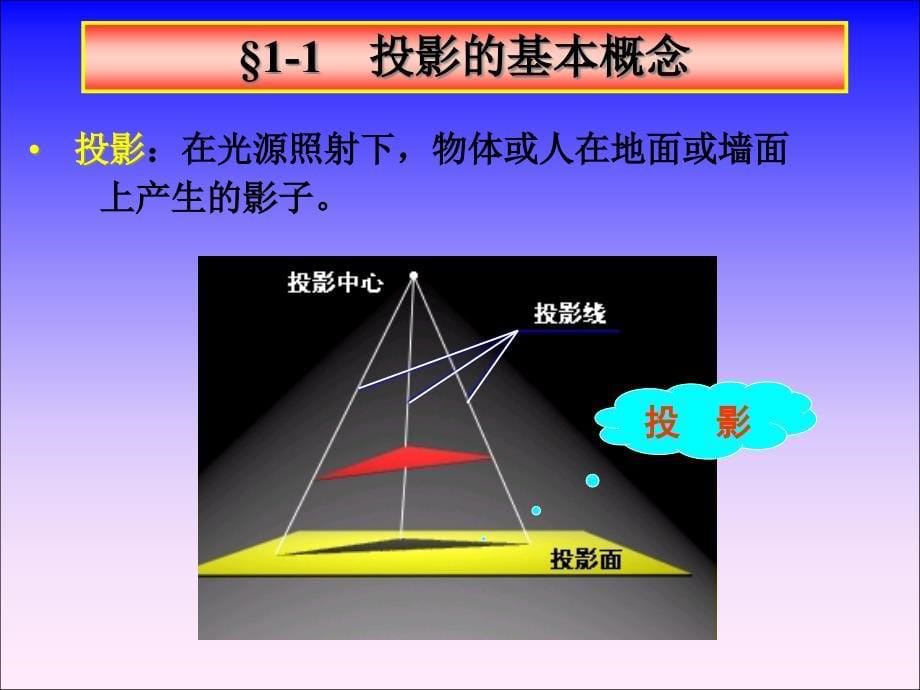 {教育管理}中国民航大学工程制图讲投影的基本知识_第5页