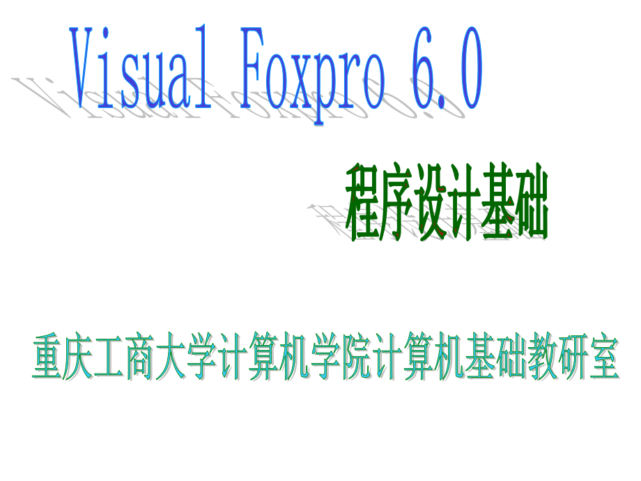 2012-1VFP第3、4、5部分(程序算法及顺序分支循环)课件_第1页