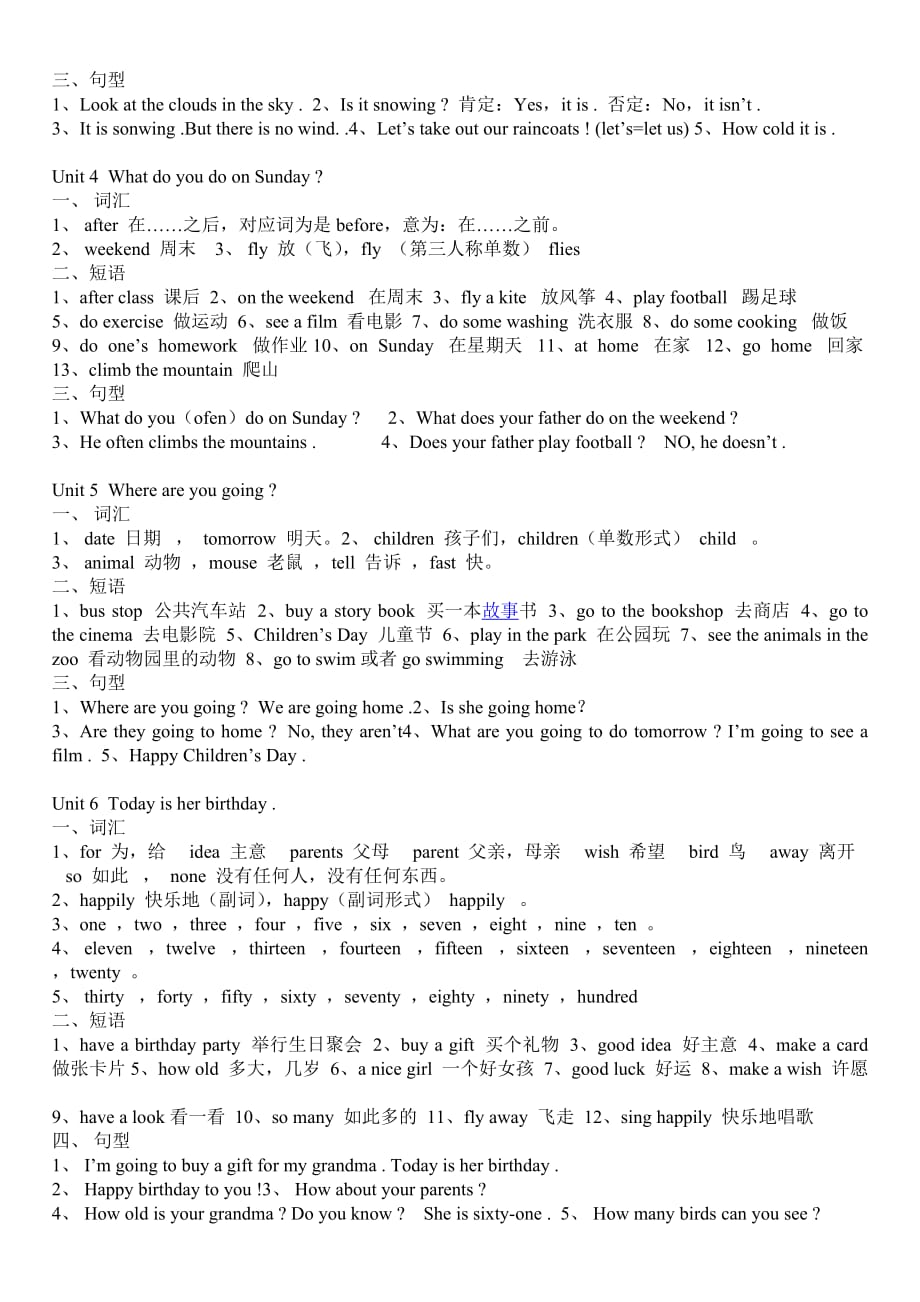 陕旅版四年级英语下册语法重点解析_第2页