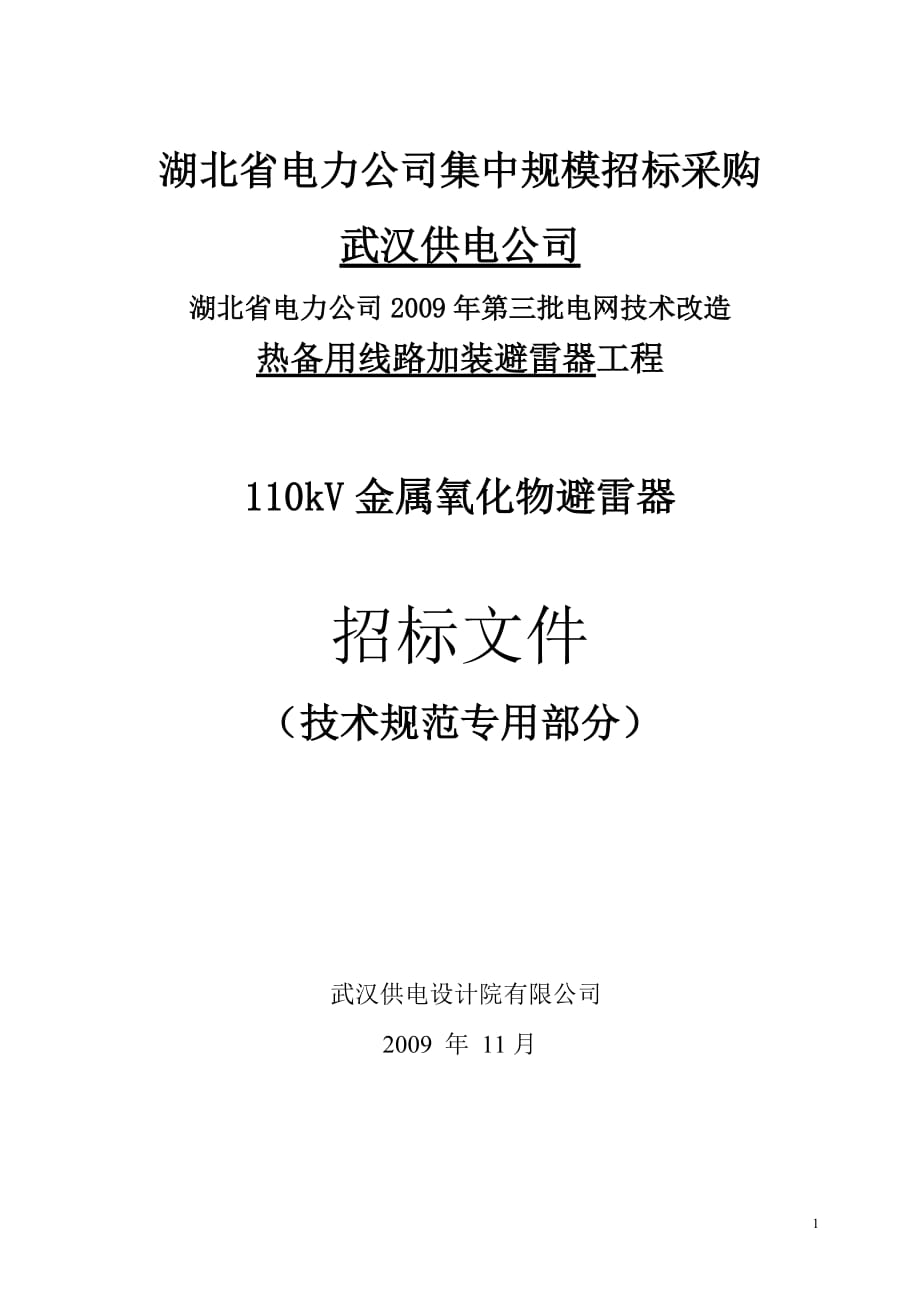 (2020年)标书投标某某电力公司集中规模招标采购_第1页