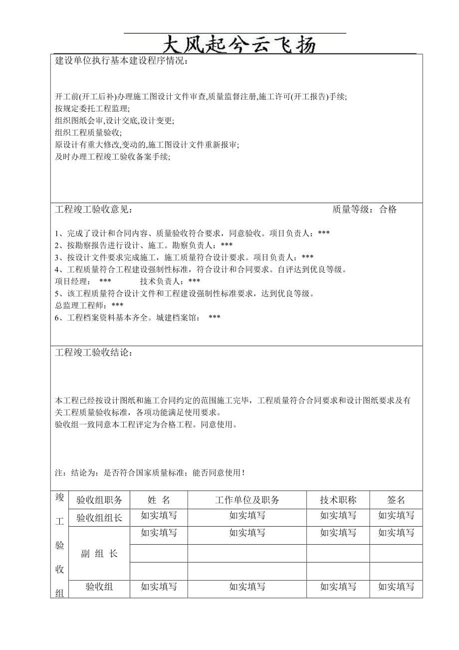 (2020年)行业分析报告Ycjwno建设工程竣工验收报告范例_第5页