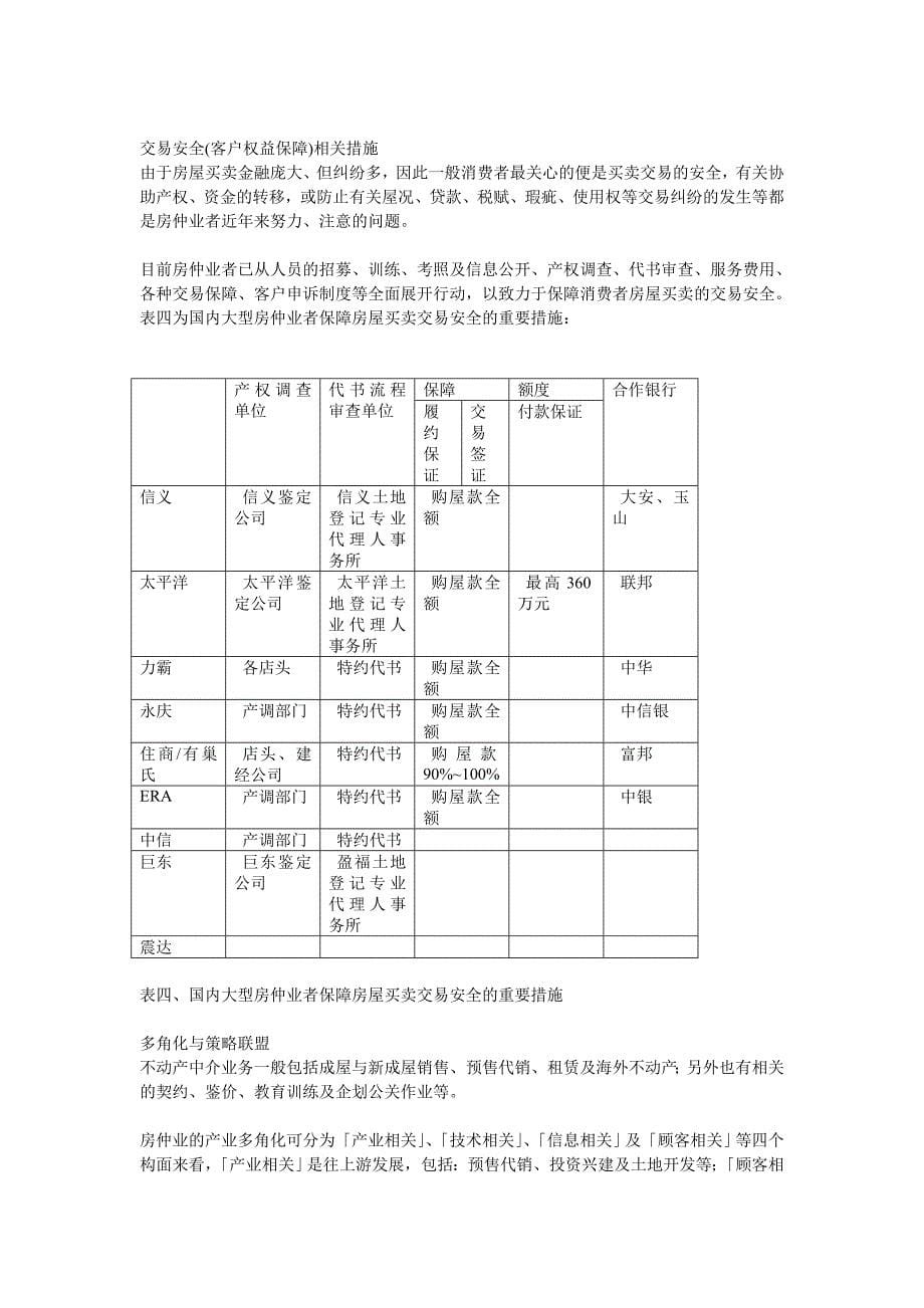 战略管理房屋仲介产业策略分析_第5页