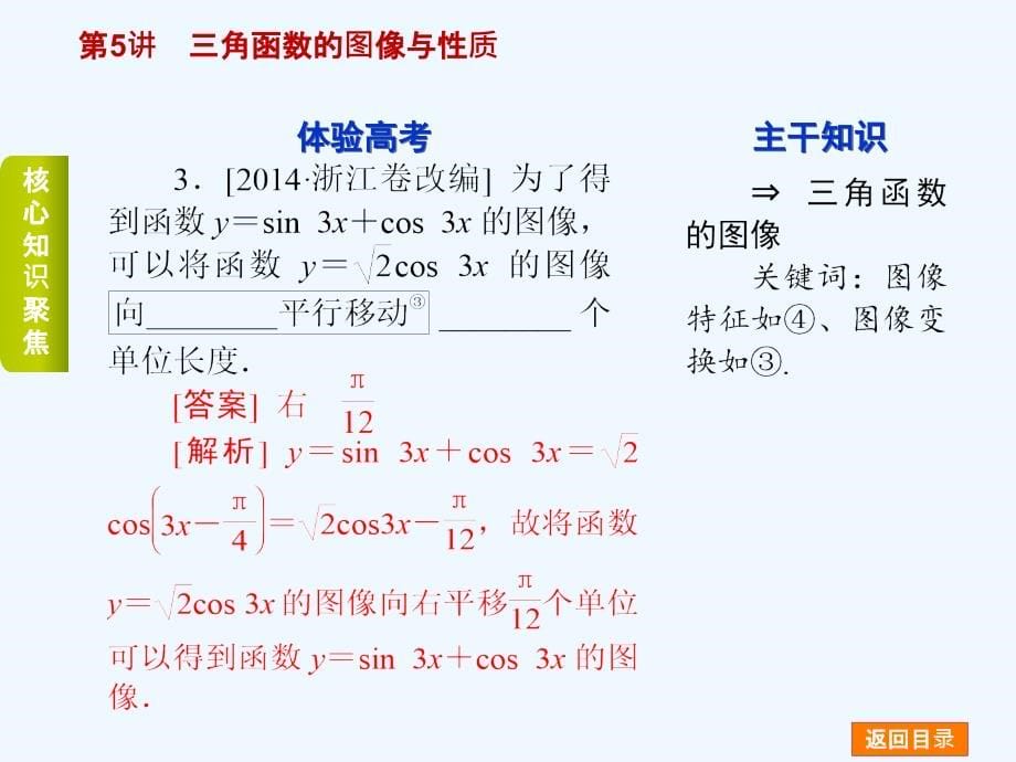 2015高三文科数学二轮复习-专题2三角函数、解三角形、平面向量课件_第5页