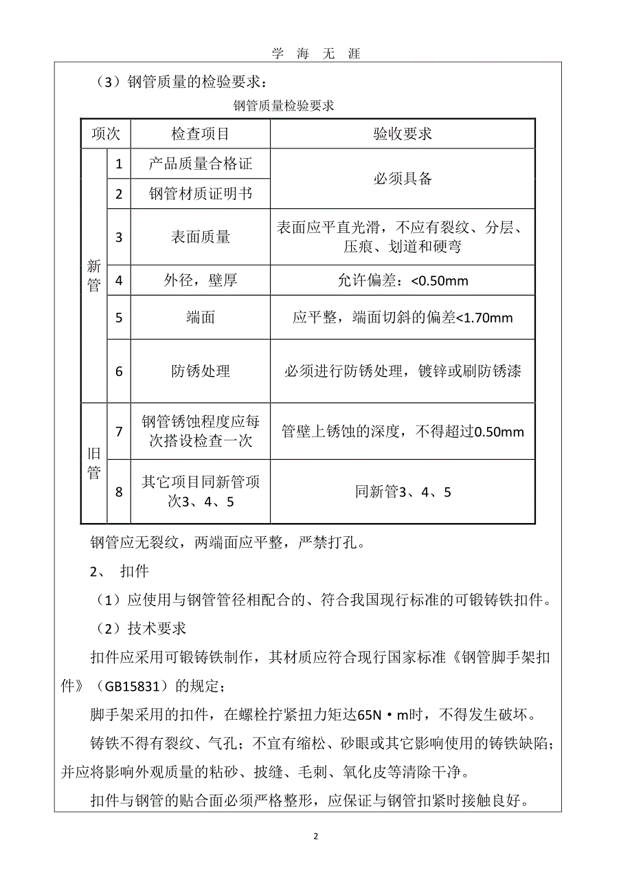 满堂红脚手架技术交底（7月20日）.pdf_第2页