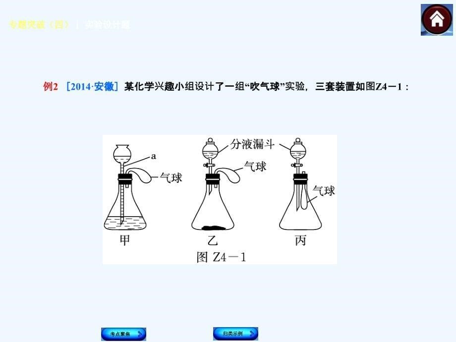 2015中考化学专题复习课件（四）实验设计题_第5页