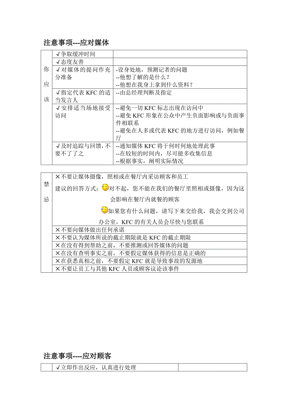 (2020年)企业管理手册肯德基危机管理手册_第3页