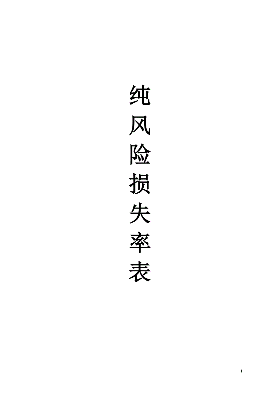 (2020年)企业风险管理企财险纯风险损失率表_第1页