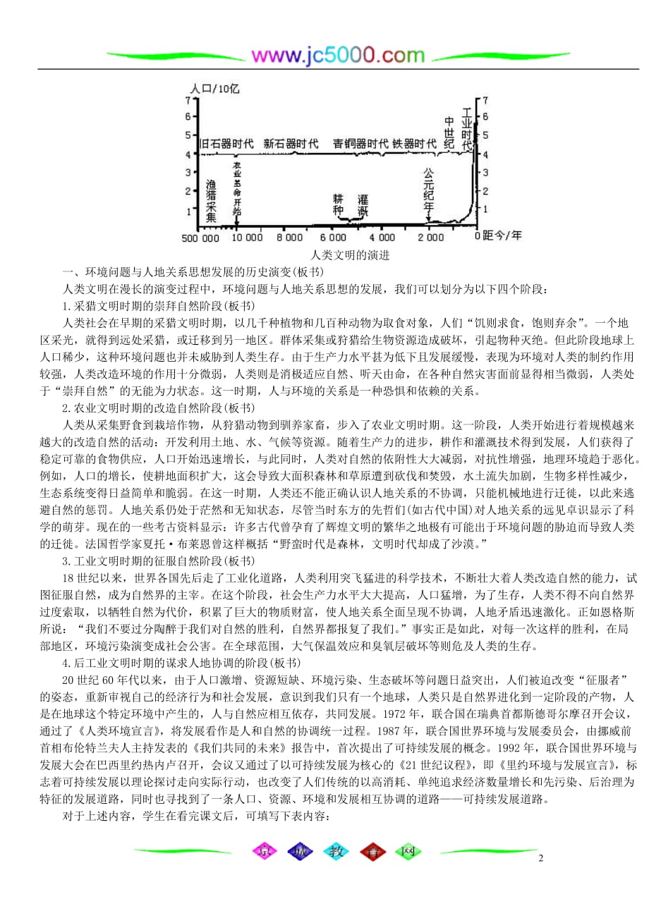 (2020年)企业发展战略地理讲义教学设计第八单元第三节可持续发展_第2页