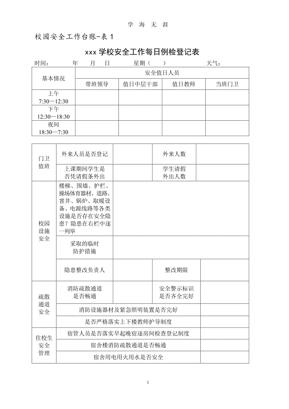 校园安全工作台账（7月20日）.pdf_第1页