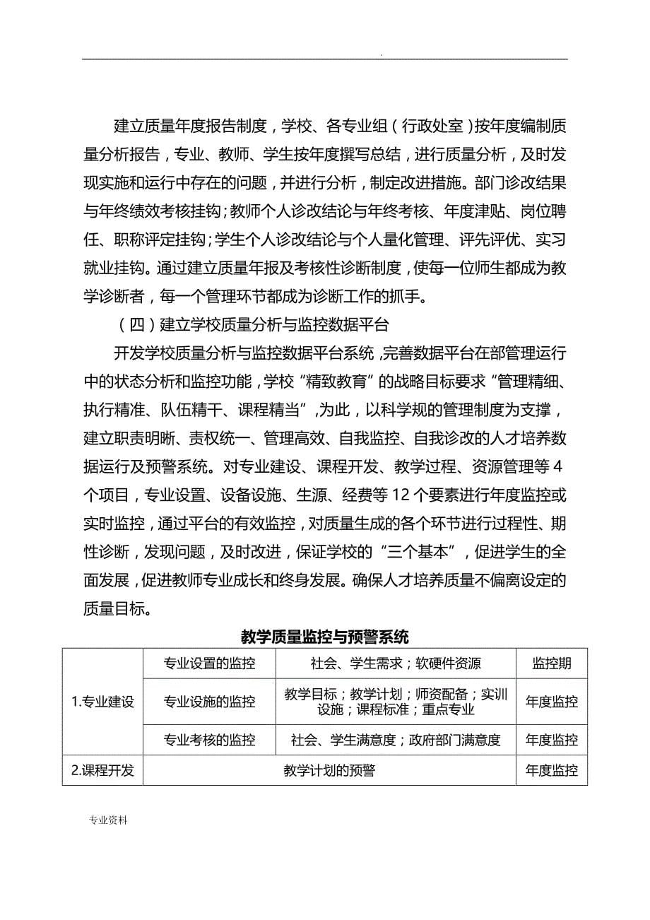 教学工作诊断改进制度建设运行设计方案_第5页