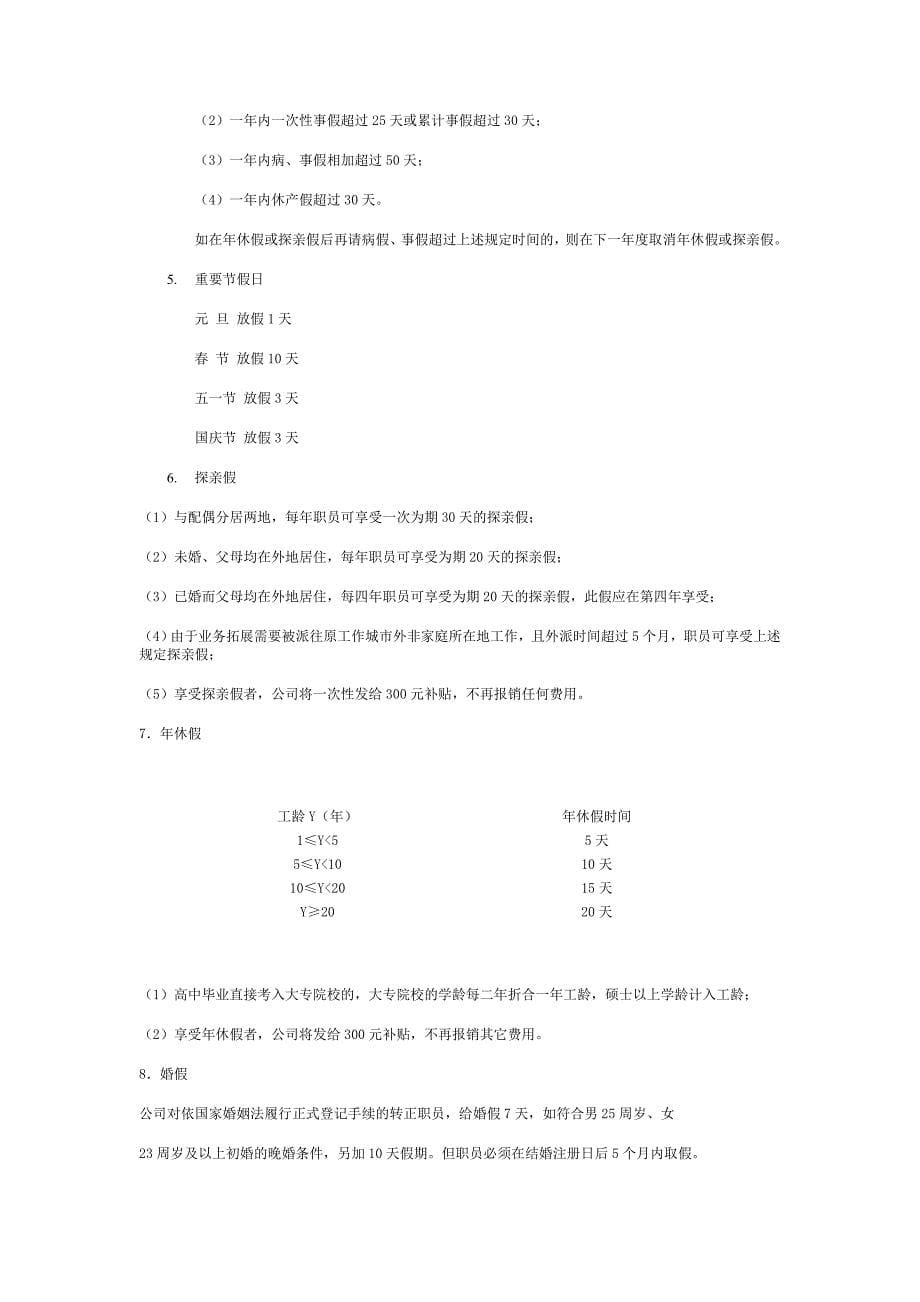 (2020年)企业管理手册某地产公司职员手册1_第5页