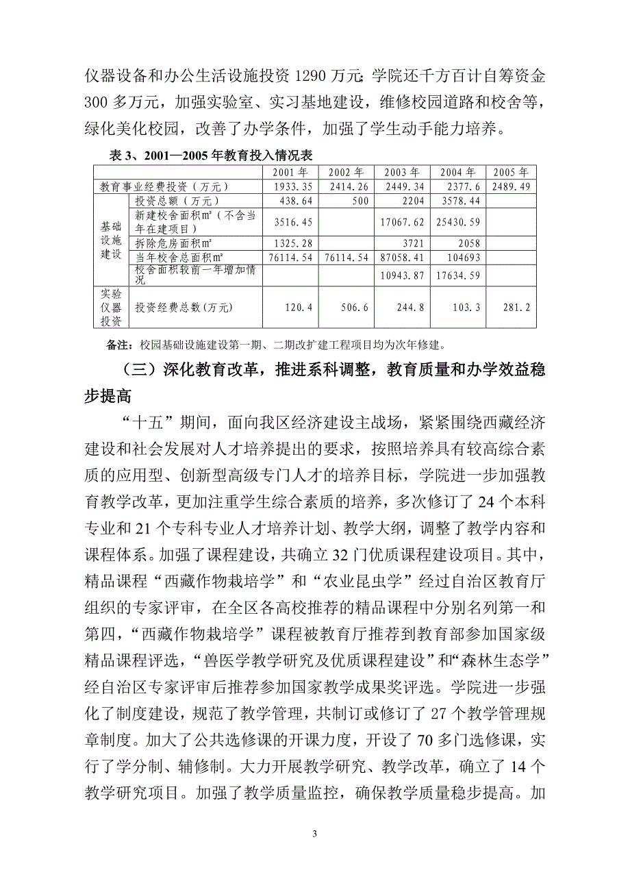 (2020年)企业发展战略农牧学院十一五期间教育事业发展规划_第3页