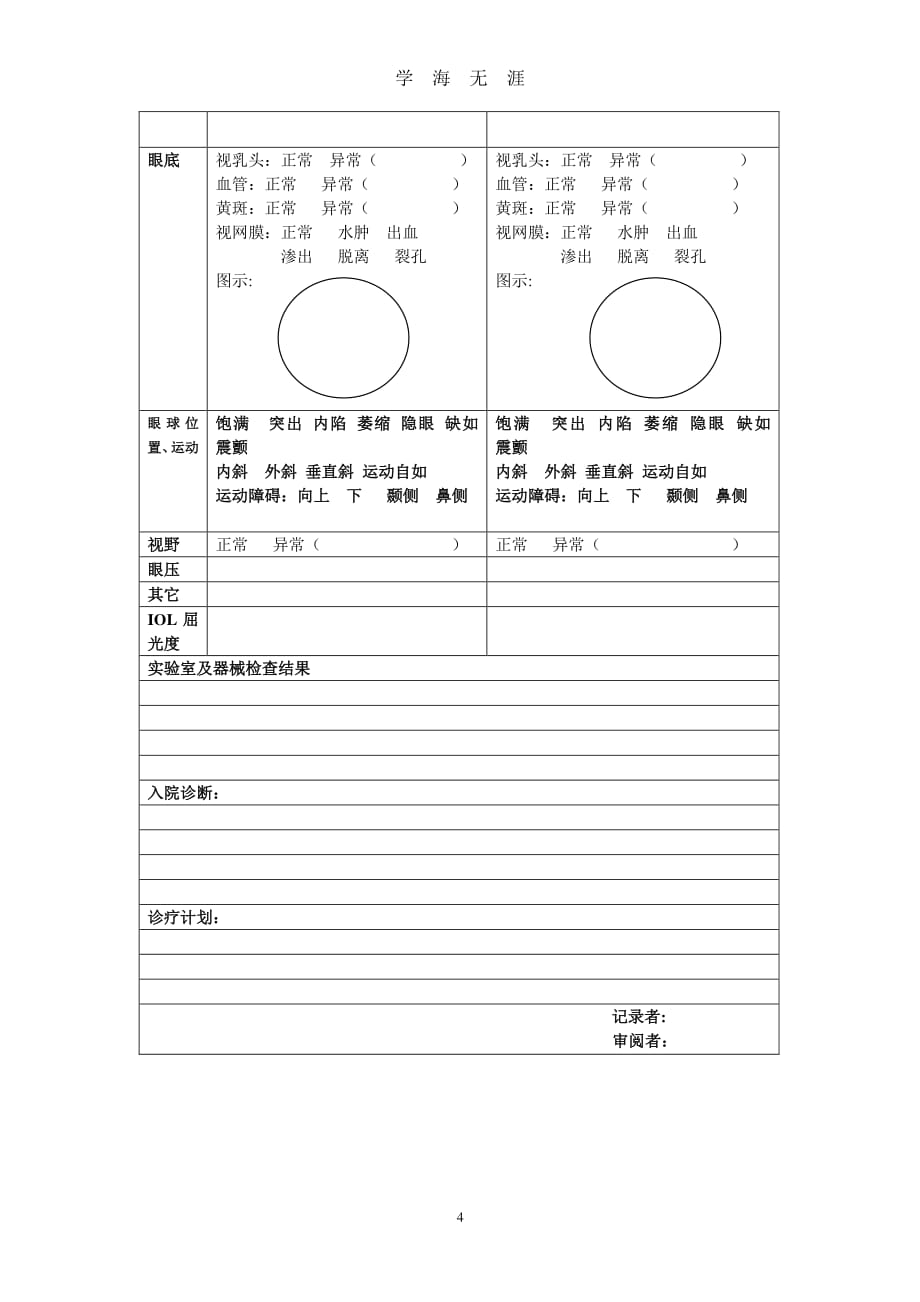 眼科病历模版（7月20日）.pdf_第4页