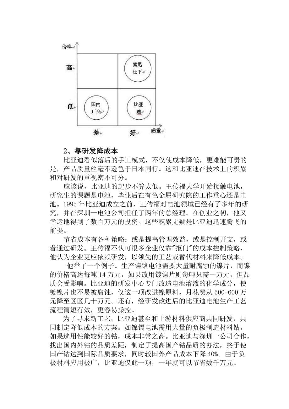 浅谈比亚迪的企业战略管理_第5页