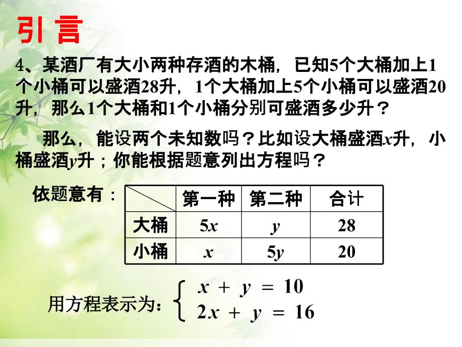 《二元一次方程组和它的解》 课件_第4页