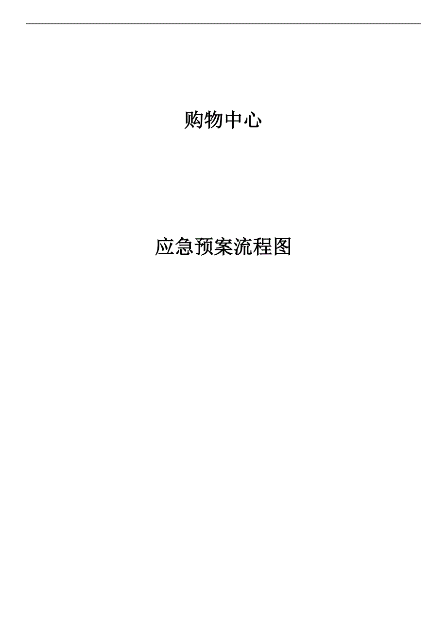 (2020年)企业应急预案购物中心应急预案流程图_第1页