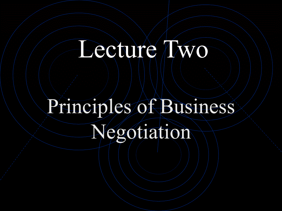 商务英语谈判 negotiation Principles.ppt-sl_第1页