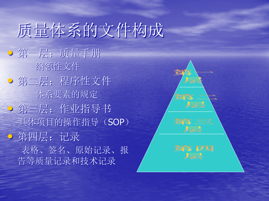 {品质管理质量手册}SOP与质量手册的编写_第4页