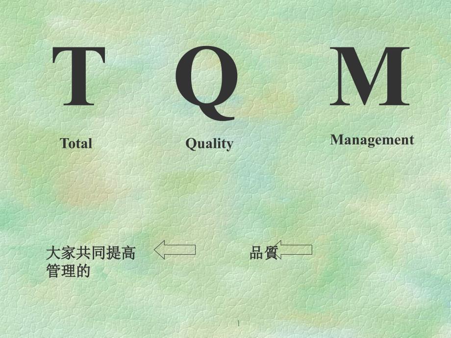 {TQM全面质量管理}TQM-讲义_第1页