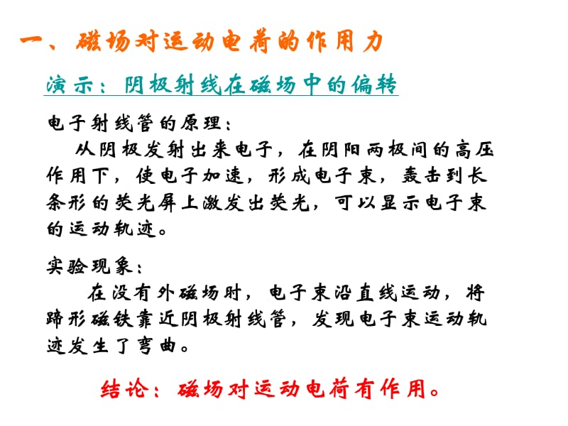 磁场对运动电荷的作用力基本课件_第5页