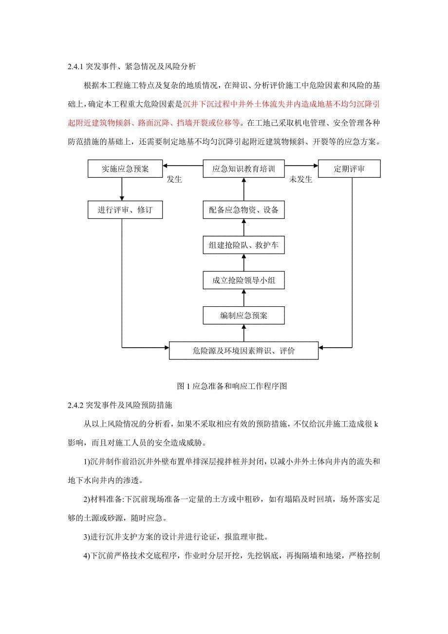 (2020年)企业应急预案江阴市东横河污水截流系统工程沉井下沉施工应急预案_第5页