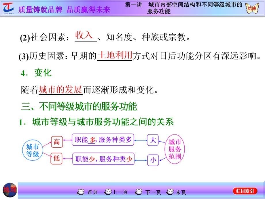 {售后服务}第一讲城市内部空间结构和不同等级城市的服务功能_第5页