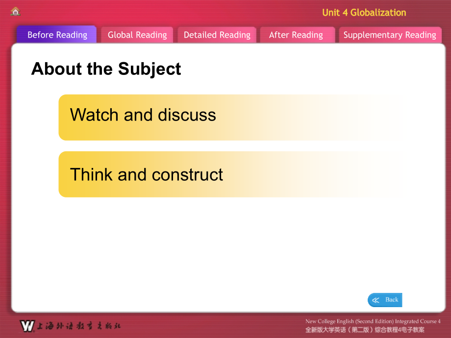 全新版大学英语(第二版)第四册Unit4_第2页