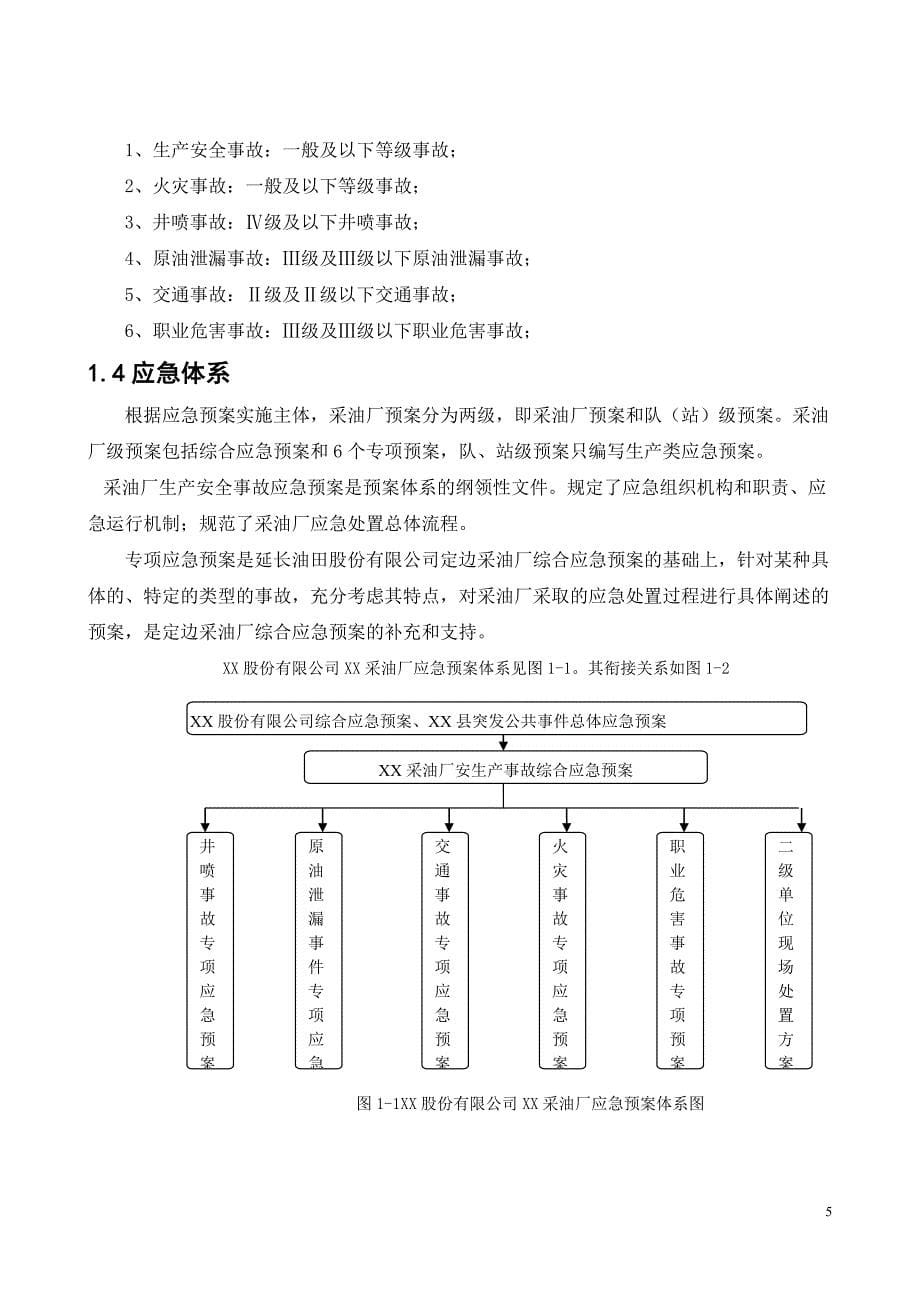 (2020年)企业应急预案采油厂事故应急救援预案实习报告_第5页