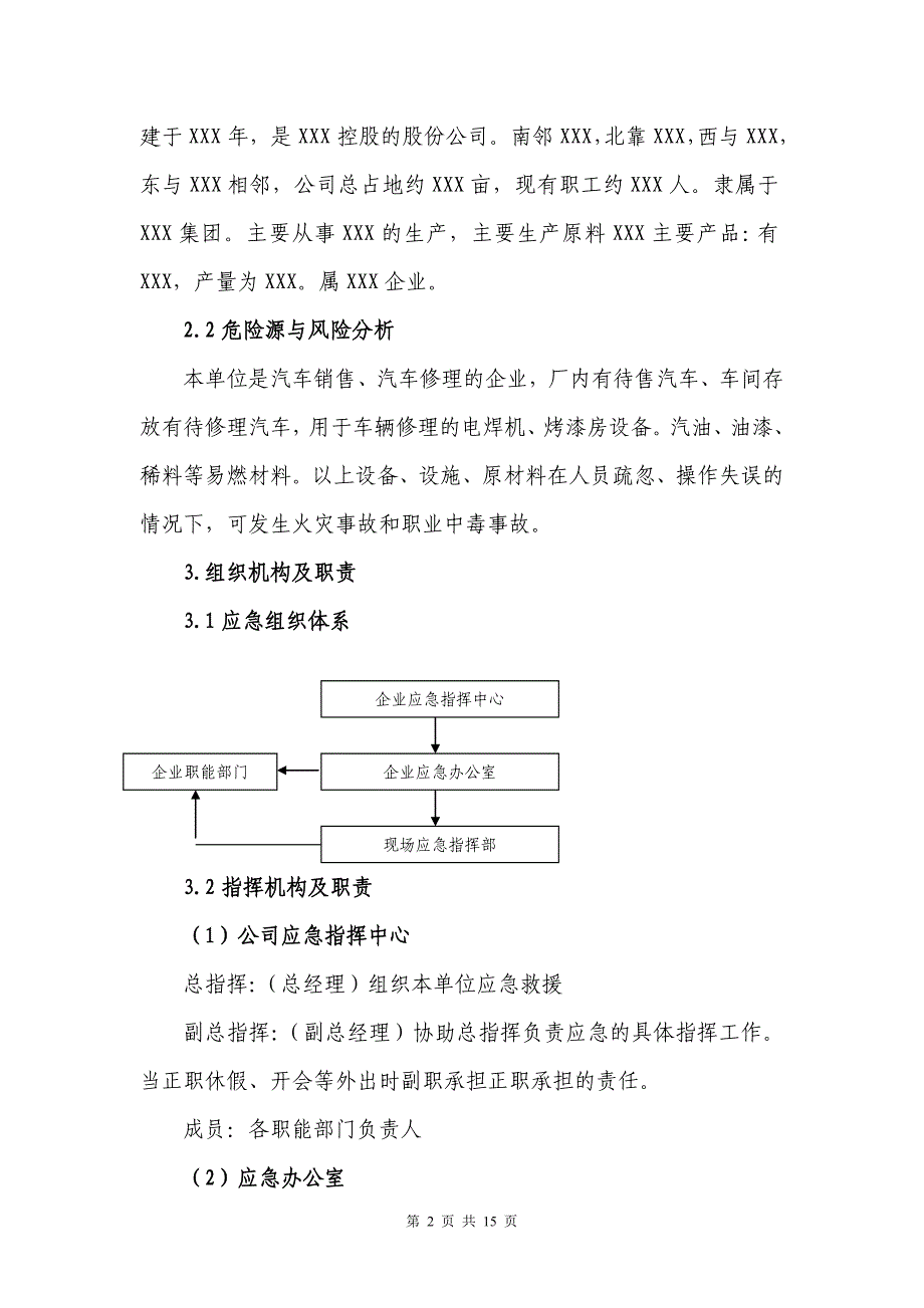 (2020年)企业应急预案汽车企业应急救援预案_第2页