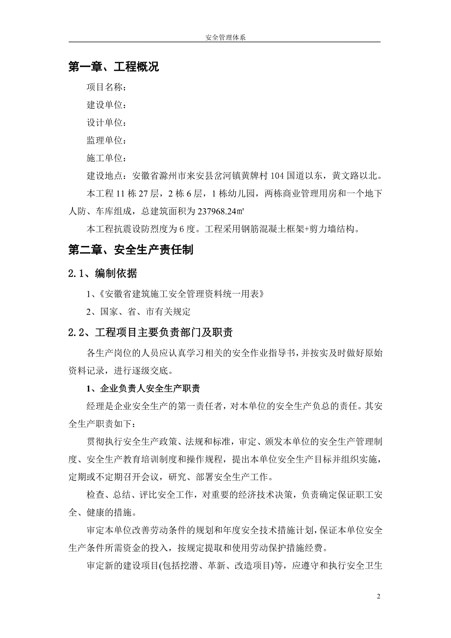 (2020年)项目管理项目报告项目安全管理体系_第2页