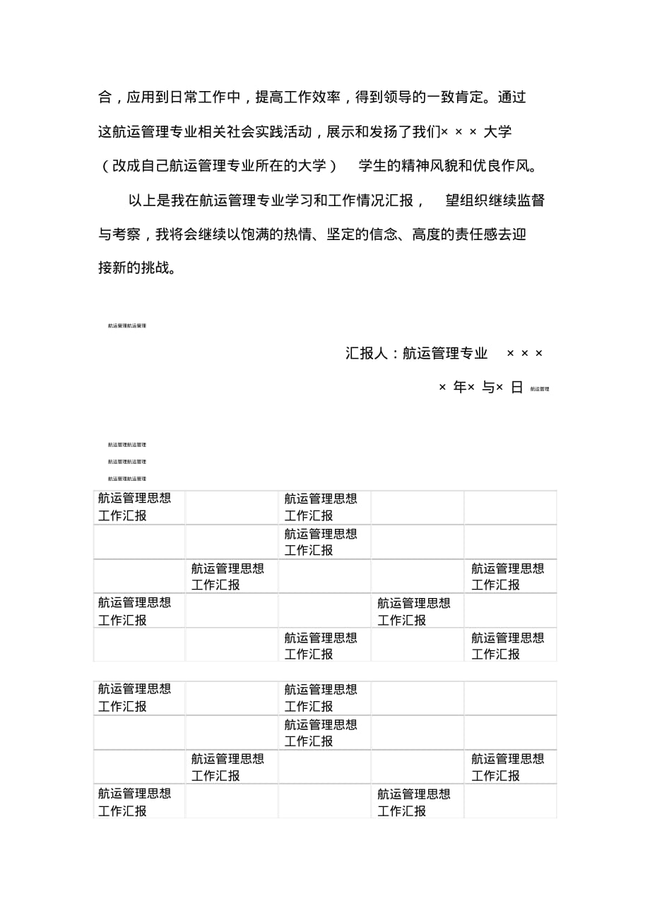 最新航运管理专业大学生入党思想汇报范文_第3页