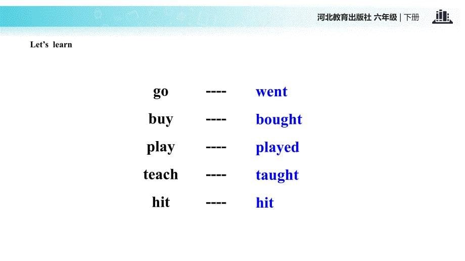 六年级下册英语课件Unit1Lesson4DidYouHaveFun冀教三起17_第5页