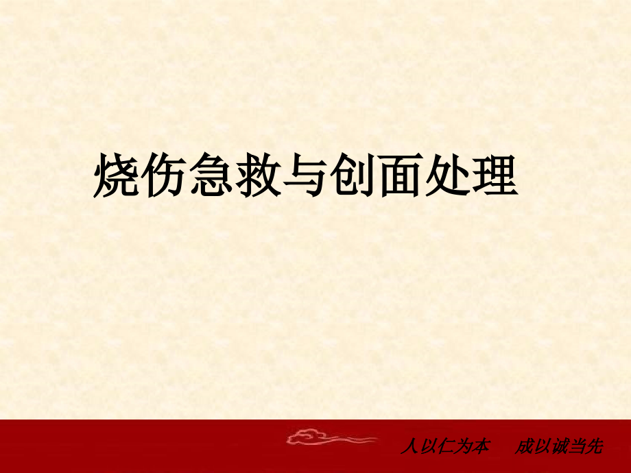 烧伤急救与创面处理(1)50335_第1页