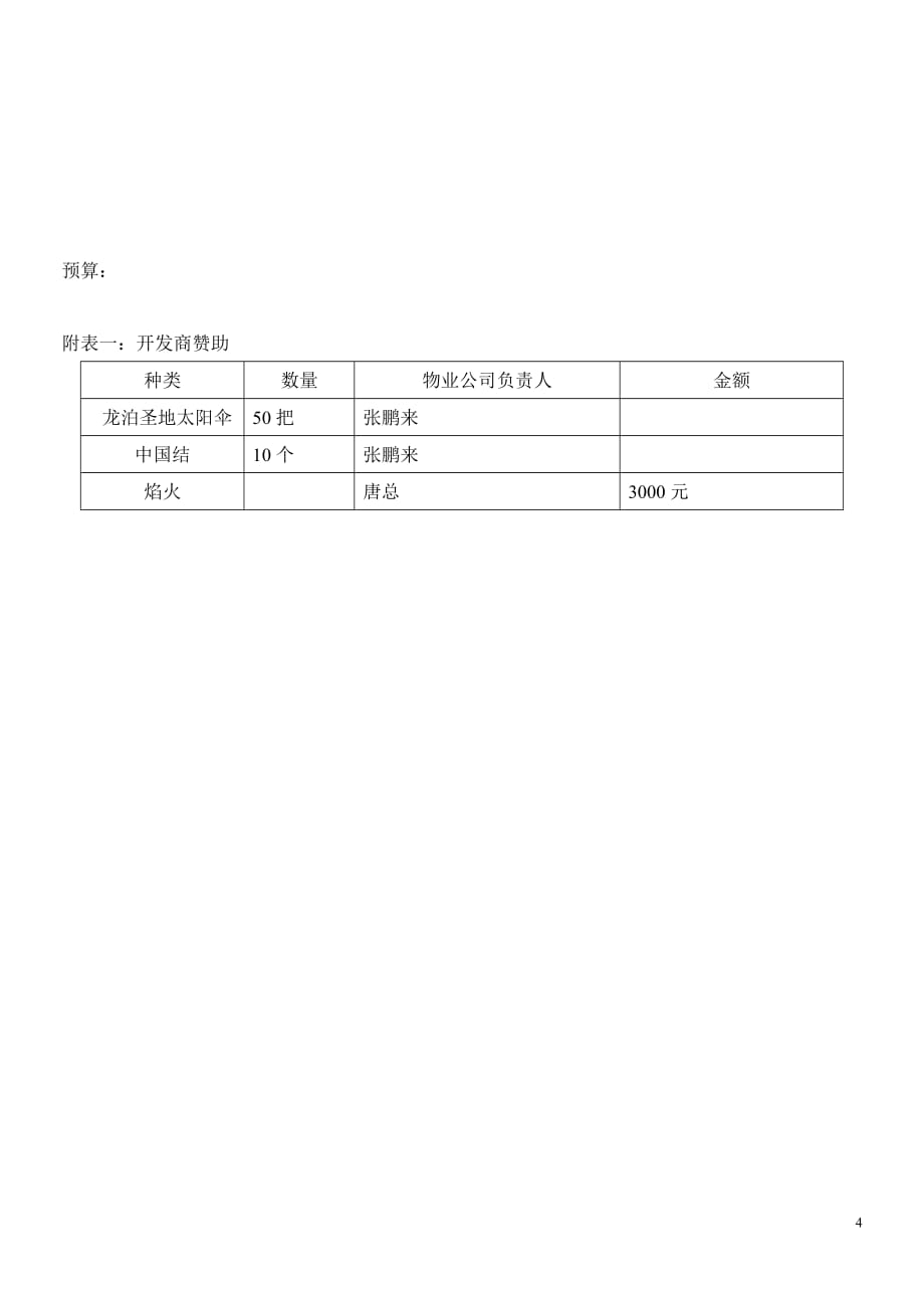 (2020年)营销策划方案第二届龙泊圣地业主联谊会策划案以此为准_第4页