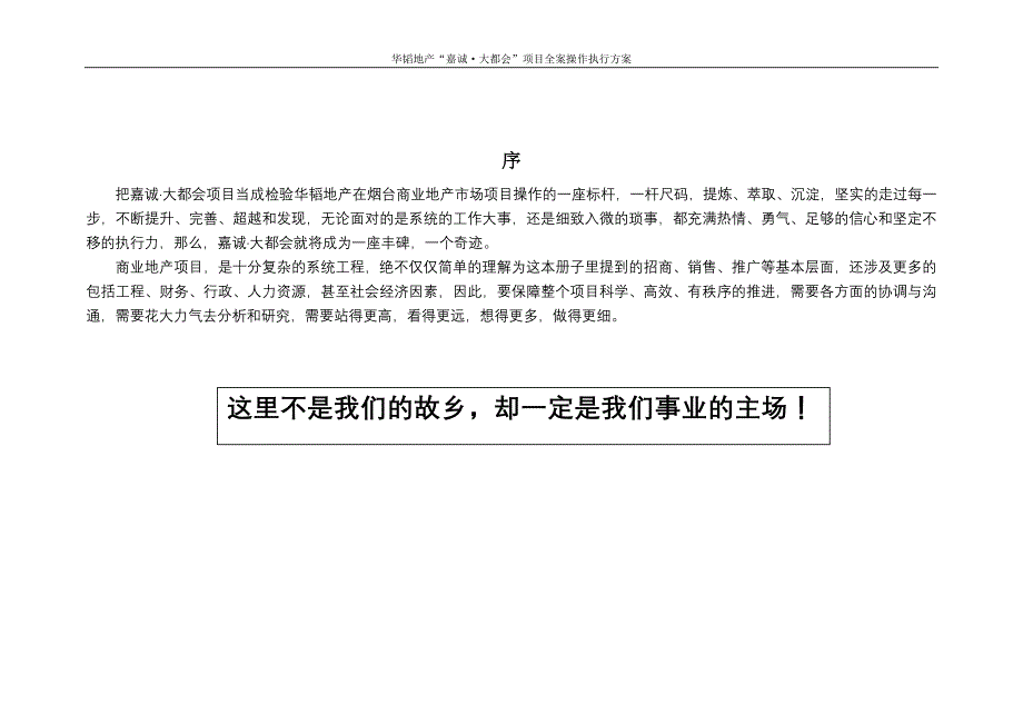 (2020年)项目管理项目报告烟台嘉诚大都会项目全案操作执行方案55DOC_第2页