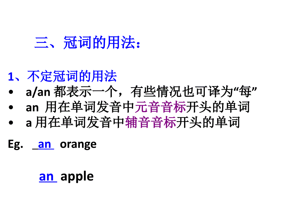 六年级下册英语课件小升初英语知识点专项复习专题二词类冠词课件全国通用15_第3页