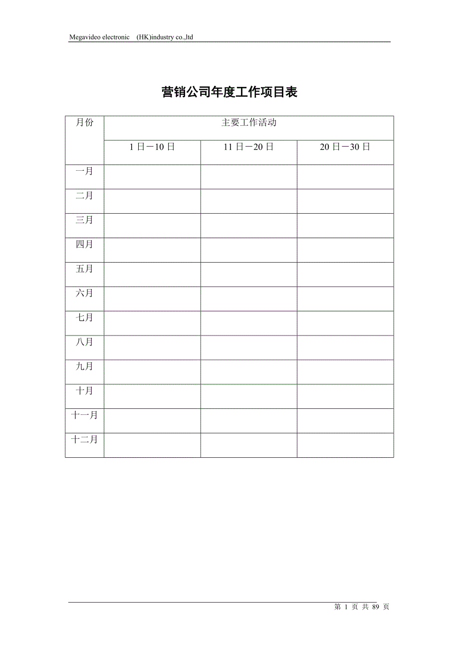 (2020年)企业管理制度美佳威迪欧电子管理制度及表格_第1页