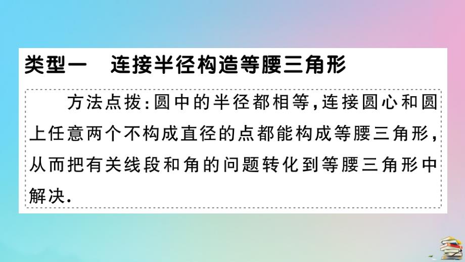 人教版2020年九年级数学上册第24章《圆》微专题圆中常见辅助线的作法作业_第2页