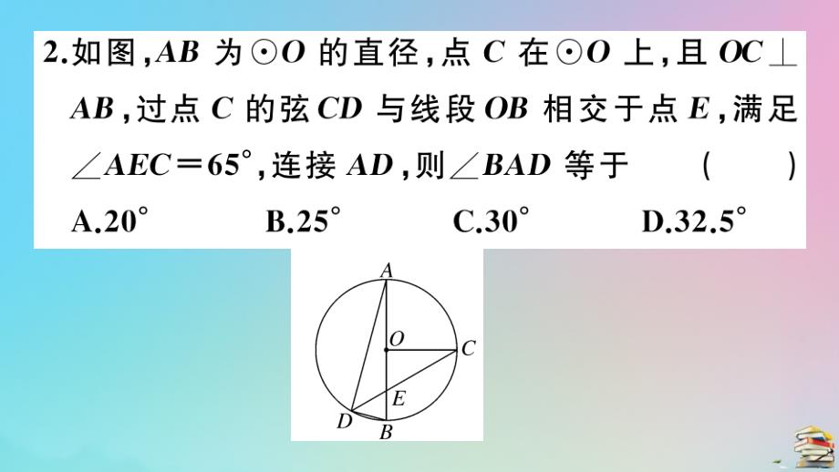 人教版2020年九年级数学上册第24章《圆》微专题圆中常见辅助线的作法作业_第4页