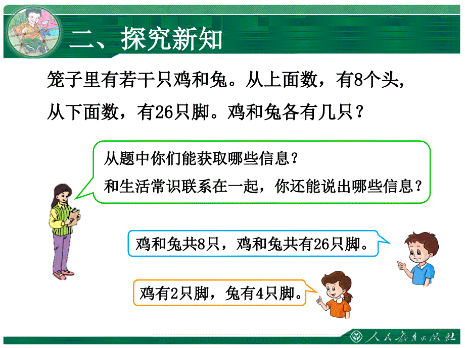 《数学广角——鸡兔同笼（一）》课件_第4页