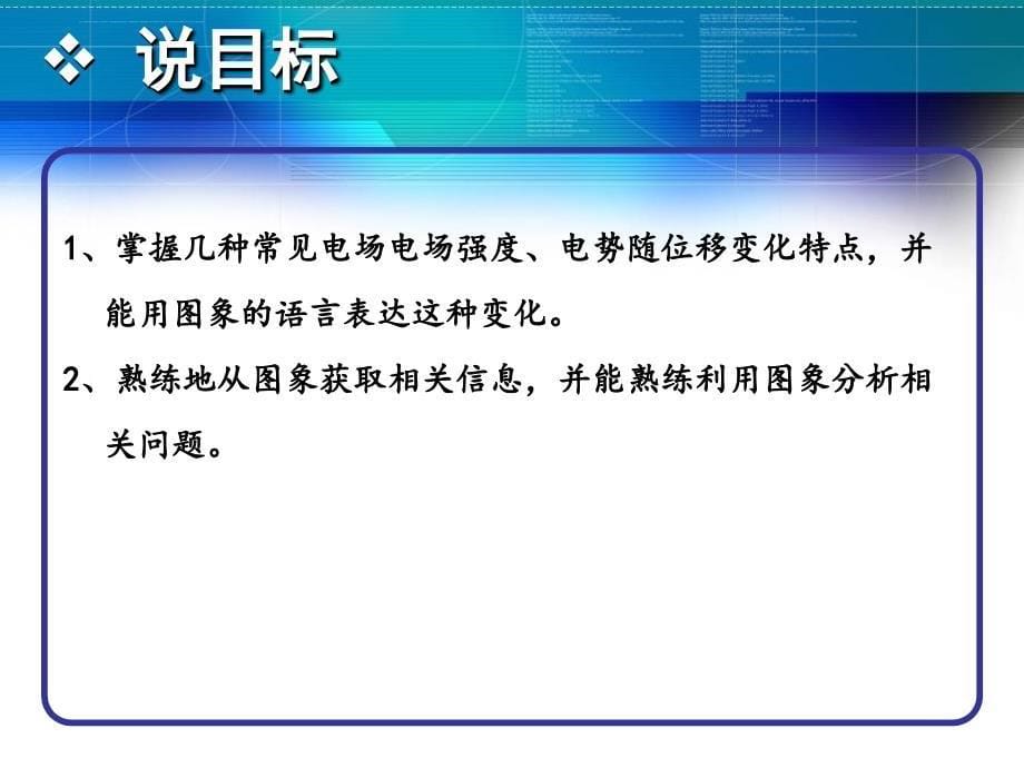 一轮备考会资料电场中E、φ、EP随位移变化图象的分析与应用说课课件_第5页