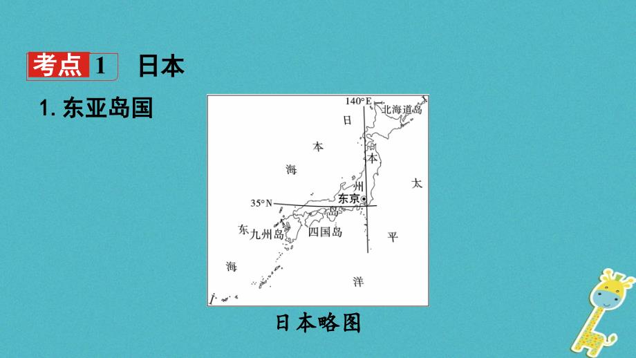 中考地理总复习七下第八章走近国家（课时一日本埃及）基础知识梳理课件_第3页