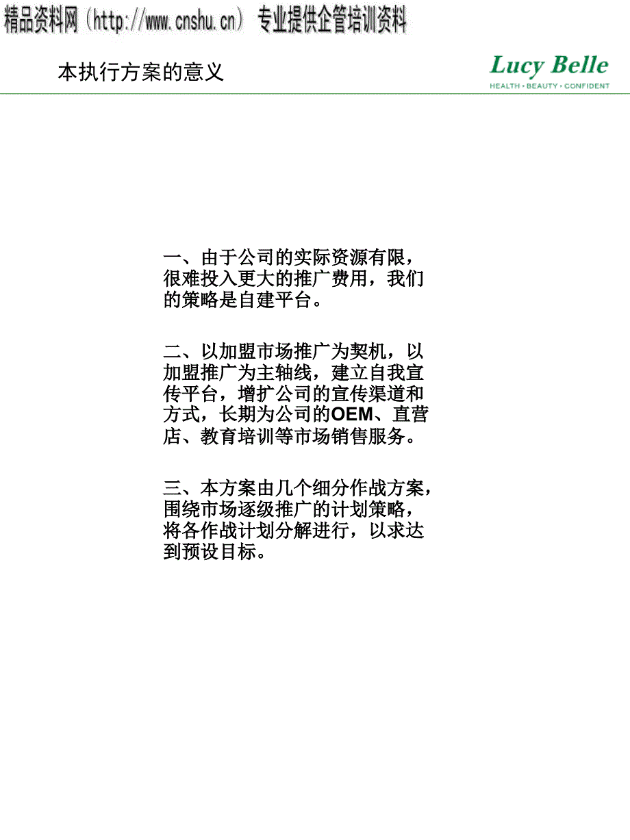 {营销方案}露丝贝儿加盟营销执行方案_第2页